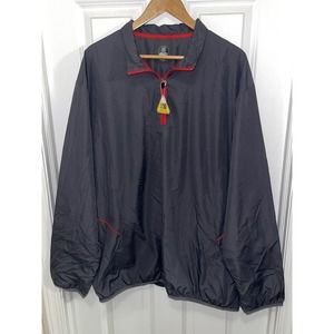PGA Pro Series Tour Men’s Gray 1/4 Zip Pullover UPF 50 Windbreaker Size 2XL